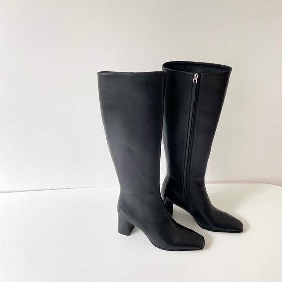 THE ROW Square Toe Knee High Boot (Women) - Picture 3 of 7